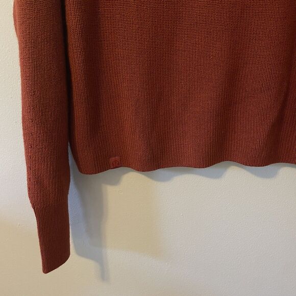 Lululemon Women’s Merino Wool Blend Ribbed Turtleneck Sweater Oversized Sz 2 - Picture 10 of 11